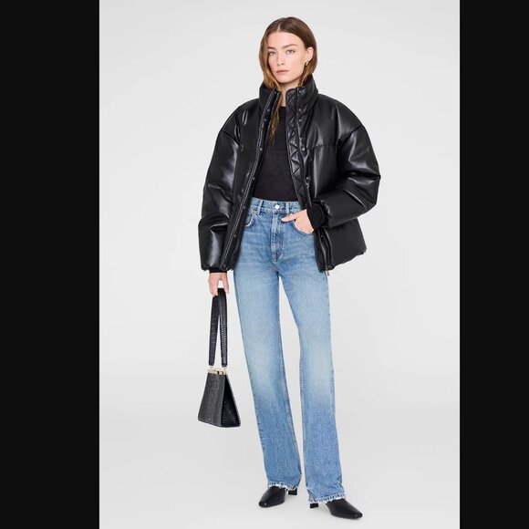 Anine Bing Jackets & Blazers - ANINE BING Oslo Leather Puffer Size Small